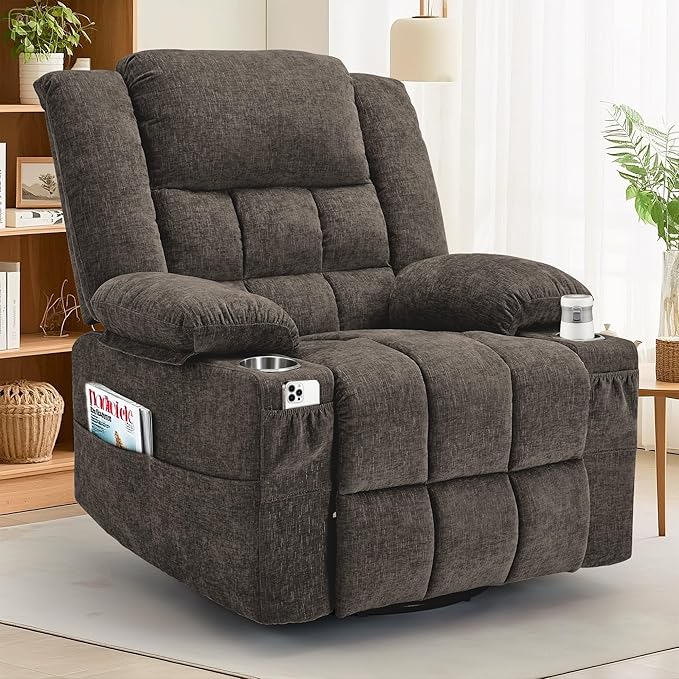Korser 360° Swivel Rocker Recliner by KORSER