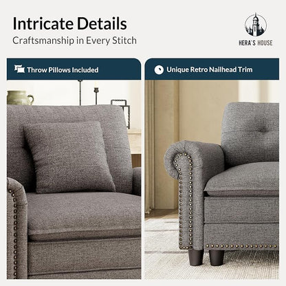 HERA'S HOUSE 2 Pieces Modular Sectional Sofa Sets, Oversized Couch Set - Image 7