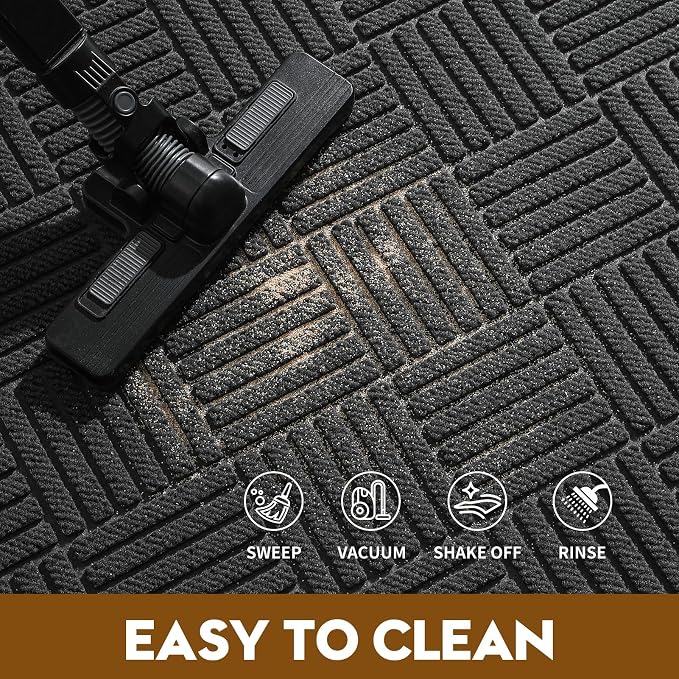 Front Door Mat, Heavy Duty Waterproof Doormat 73"x46", Stain Fade Resistant - Image 6