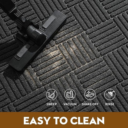 Front Door Mat, Heavy Duty Waterproof Doormat 29.5"x17", Stain Fade Resistant - Image 5