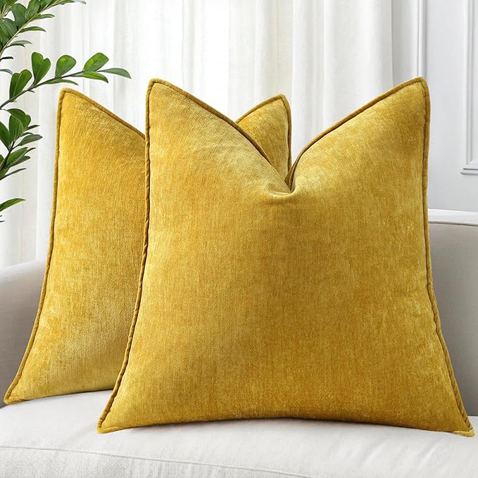 decorUhome Summer Couch Throw Pillow Covers 18x18 Set of 2, Decorative Soft by decorUhome