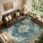 RELEANY Washable Area Rug, Water Repellent, Pet Friendly, Vintage Floral Boho by RELEANY