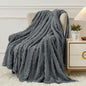 Aganear Fleece Throw Blanket for Couch Sofar 50"x60" Grey | Lightweight Fuzzy by Aganear