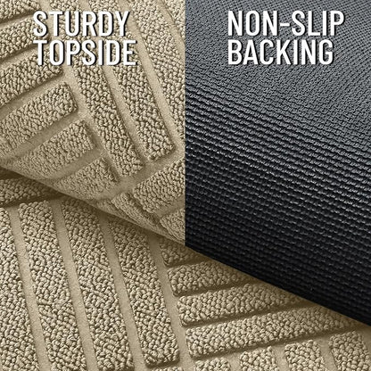 OLANLY Front Door Mat Outside Entrance 59x34, Waterproof Heavy-Duty Doormat | - Image 4