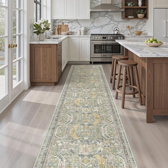 Madane Washable Runner Rugs 2x12 Long - Image 2