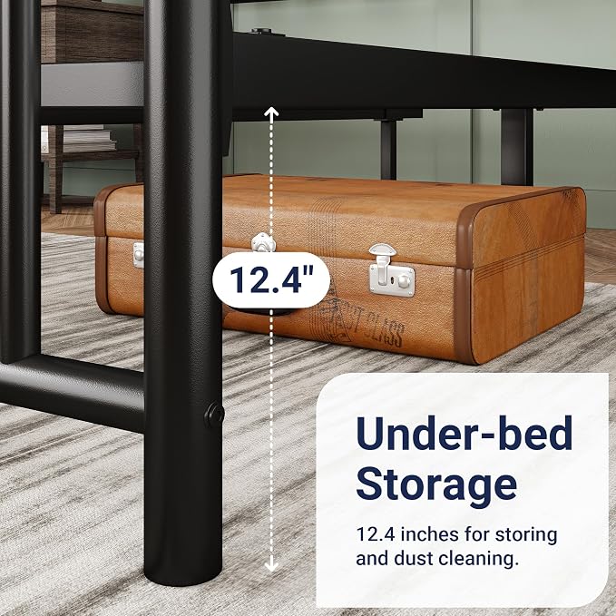 Allewie 14 Inch Queen Size Metal Platform Bed Frame - Image 6