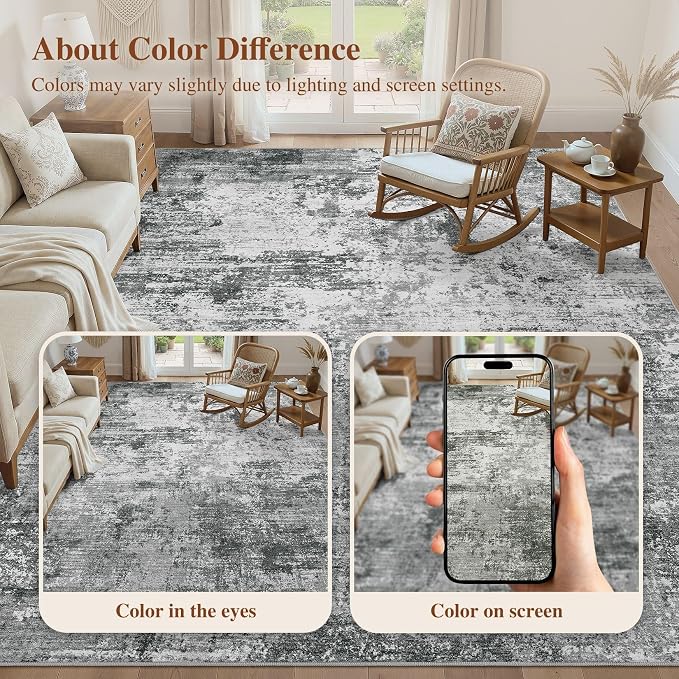 UERMEI 10x12 Area Rug for Living Room - Image 9