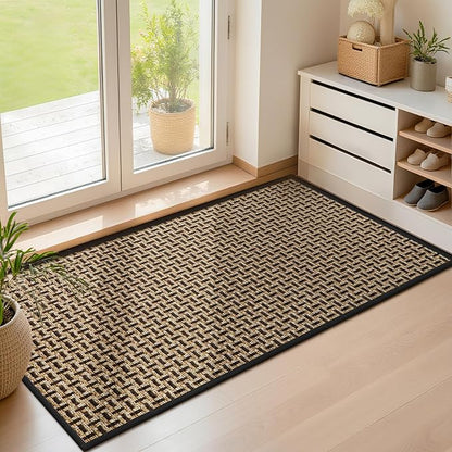 Door Mat Indoor Entrance 24"x47", Absorbent Indoor Door Mat Large, Non Slip by LEKEEPGO