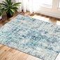 2x3 Small Washable Area Rug: Non-Slip Door Mat Ocean Mist | Dense Low Pile by WIEVEDENS