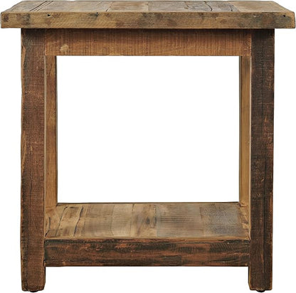 Jofran Reclaimed Acacia Wood Chairside End Table - Image 6