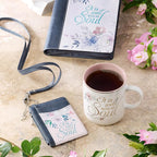 Christian Art Gifts Floral Pink Ceramic Coffee Mug – 14 oz. Lead and Cadmium-free, Non-toxic Inspirational Scripture Coffee and Tea Mug for Women with Worship Song and Hymn: It is Well with My Soul