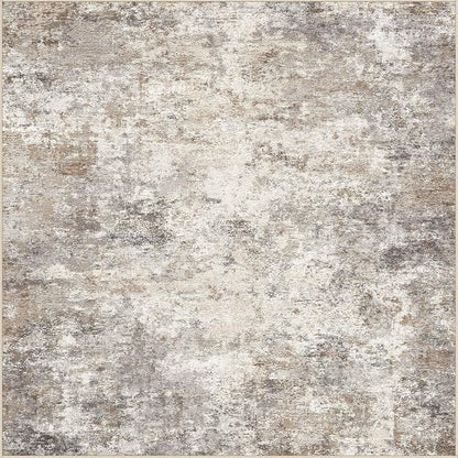 UERMEI Square Area Rugs : Washable 8x8 Neutral Modern Abstract Carpet - Image 10