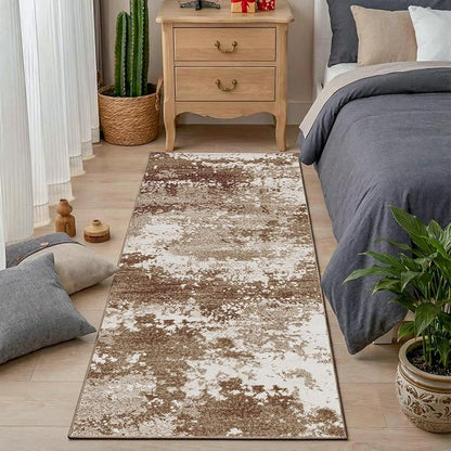2x5 Brown Rug Runners for Hallways Kitchen Non Slip Washable Entryway Runner - Image 3