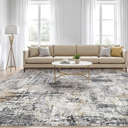 LOONGRUG 10x14 Area Rugs Washable Large Neutral Modern Living Room Rug | - Image 5
