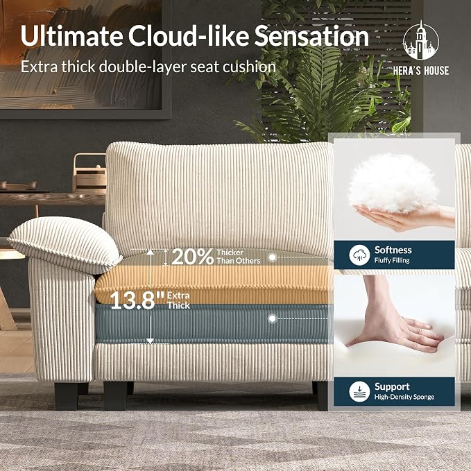 HERA'S HOUSE 158" Modular Sectional Sofa, Oversized L Shaped Couches - Image 6