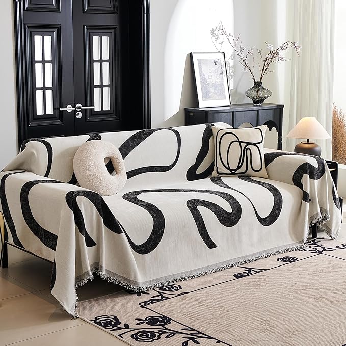 MYSKY HOME Boho Couch Cover Super Soft Couch Covers by MYSKYHOME
