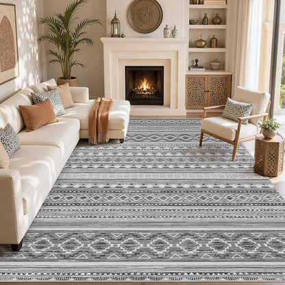 cotiled 6x9 Washable Area Rugs Living Room: Soft Lightweight Boho Rug | Solve - Image 8
