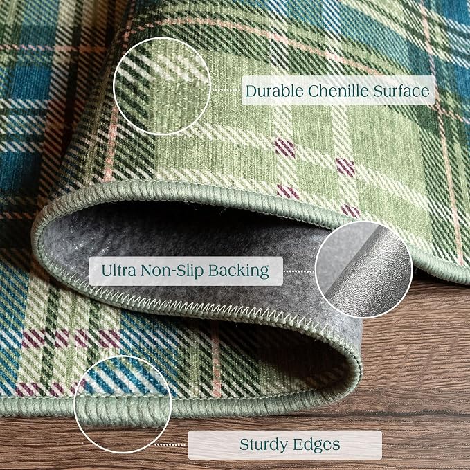 Plaid Outdoor Rug - Image 3