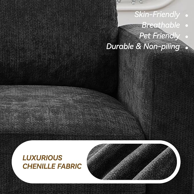 143.8" Modular U Shaped Sofa, Oversized Sectional Cloud Couch, 6 Seater Deep - Image 7