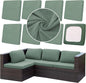 8Pcs Outdoor Cushion Covers, Elastic Patio Cushion Covers | Washable, by dreahoteztil