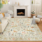 DUKINO 6x9 Area Rug, Washable Animal Living Room Rug Non Slip, Low Pile by DUKINO
