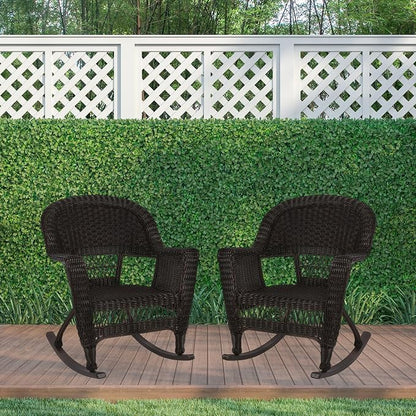 Jeco Set of 2 Wicker Rocker Chairs - Image 10
