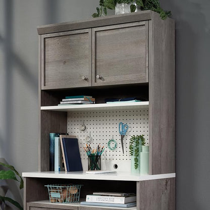 Sauder Craft Pro Series Hutch, Mystic Oak Finish - Image 7