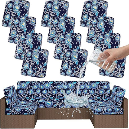 Smiry Waterproof Patio Cushion Covers, Stretch Outdoor Furniture Covers | Couch by Smiry