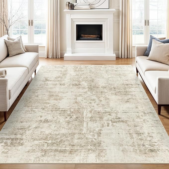 Soalmost Abstract Rug 5x7 Washable Area Rugs - Image 2