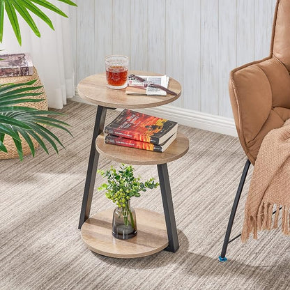 BEWISHOME Round End Table Side Table - Image 5