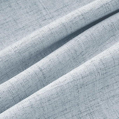 MIULEE 100% Blackout Linen Curtains 42 x 90 Inch Chambray Blue 2 Panels | - Image 9