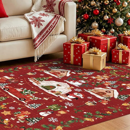 Christmas Runner Rug 2x5 for Hallway - Image 2