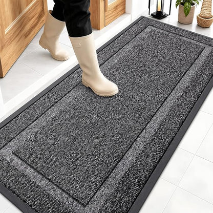 OLANLY Front Door Mat Outside 59x23, All-Season Heavy-Duty Rubber Doormat | by OLANLY