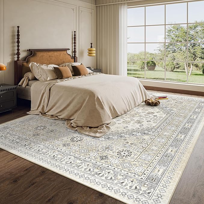 8x10 Area Rugs for Living Room, Large Washable Rug, Dining Room, Low Pile - Image 9