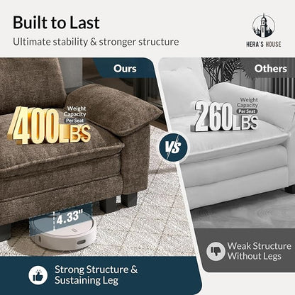HERA'S HOUSE 158" Modular Sectional Sofa, Oversized L Shaped Couches - Image 8