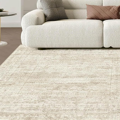 UERMEI Square Area Rugs : Washable 8x8 Neutral Modern Abstract Carpet - Image 9