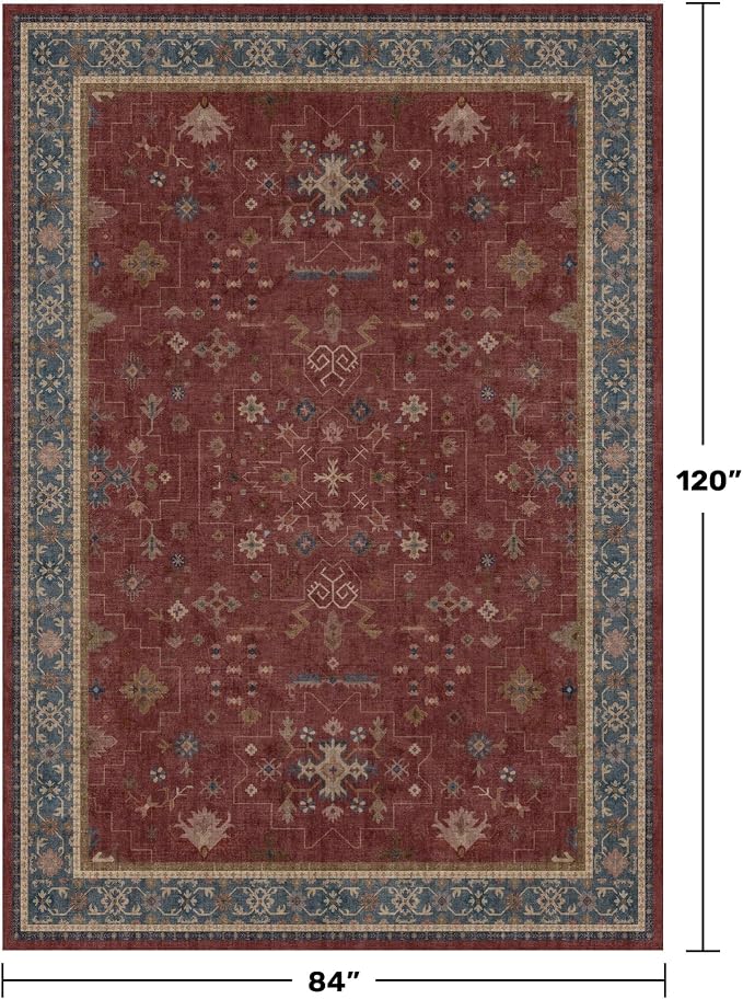 Oriental 7x10 Large Area Rugs for Bedroom Under Bed - Image 2