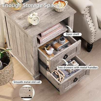 Joaxswe 18" Farmhouse Night Stand - Image 5