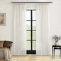 Cream Ivory Linen Curtains 80 Inches Long 2 Panels Pinch Pleated Natural | by Twodrapes