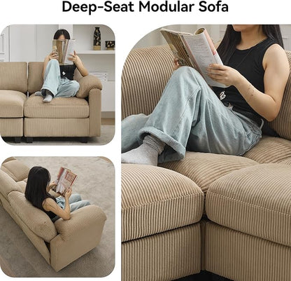 114'' U-Shaped Sectional Couch - Image 6