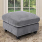 HAOMARKETS Corduroy Sofa Set, Upholstered Ottoman Footrest, Modern Living Room by HAOMARKETS