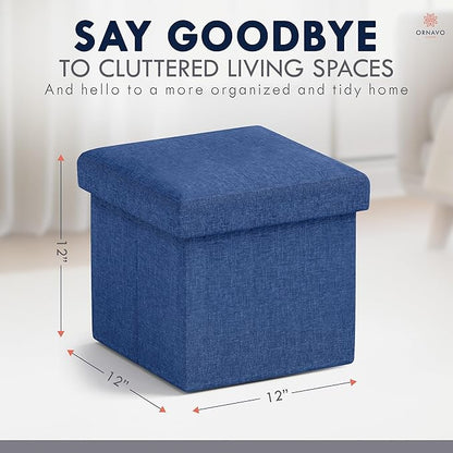 Ornavo Home Small Storage Ottoman, - Image 2
