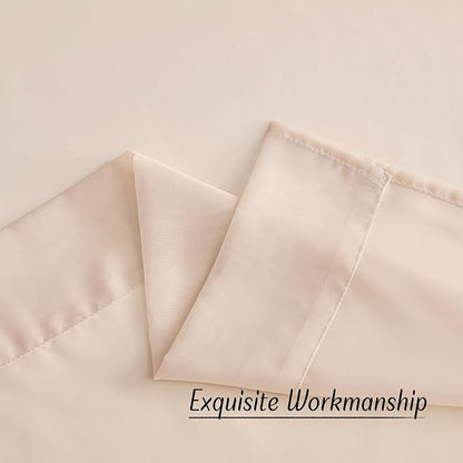 NICETOWN Taupe Voile Sheer Curtains 108 inches Long - Image 7