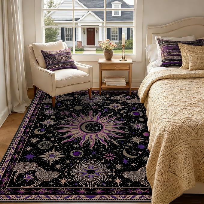 Vacuum-Friendly, 6x9 Washable Area Rug - Image 2