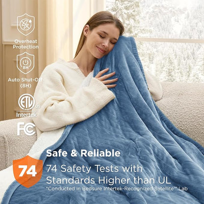 Bedsure Heated Blanket Twin Size, Soft Electric Blanket - Image 6