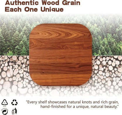 Solid Wood Floating Shelves, 31.5in Finished Real Wood Wall Shelves - Image 3