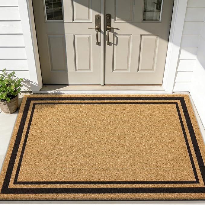 OLANLY Front Door Mat, Low Profile Doormat, Stain and Fade Resistant, by OLANLY