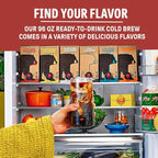 Wandering Bear Organic Mocha Cold Brew Coffee On Tap, 96 fl oz - Extra Strong, Bold, Smooth, Unsweetened, Shelf-Stable, Ready to Drink, Gluten Free, & Vegan, Iced Cold Brewed Coffee Drinks