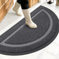 OLANLY Half Circle Front Door Mat Outside 47x23 All-Season Rubber Doormat | Grey by OLANLY