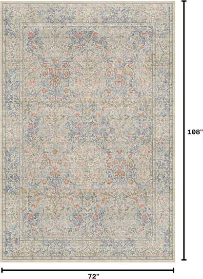 Washable Dining Room Rugs, 6x9 Area Rug - Image 2